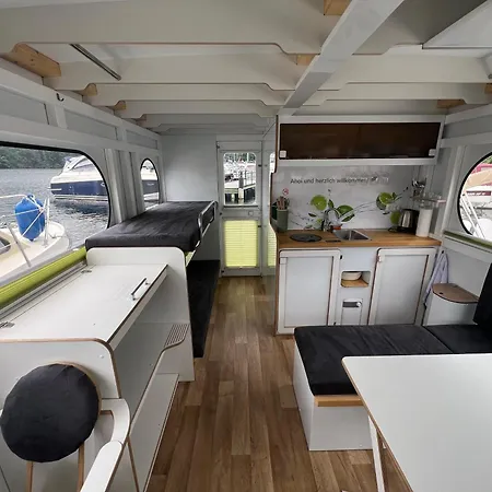 Hausboot Rollyboot Evolution- Feste Am Steg Botel Joachimsthal